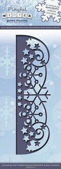 Stans Playful Winter Snowflakes border p/st