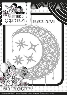 Stans Pretty Pierrot Filigree Moon p/st