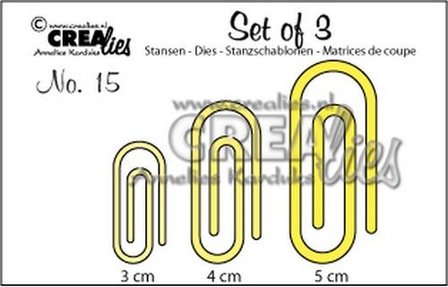 Stans 3 paperclips CLSET15 p/set