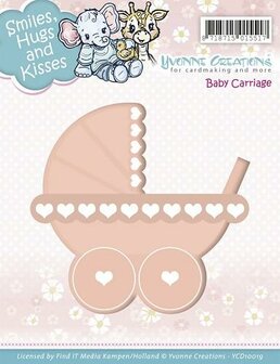 Stans Smiles Hugs and Kisses Baby Carriage p/st