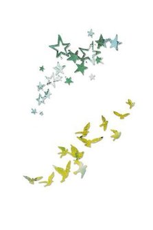 Stans thinlits Birds and Stars Pete Hughes p/2st