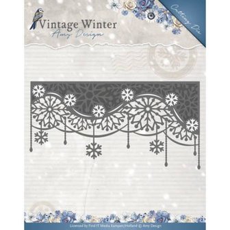 Stans Vintage Winter Snowflake Swirl Edge p/st