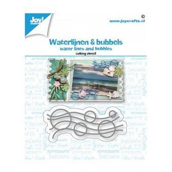 Stans waterlijnen en bubbels 65x24mm p/st