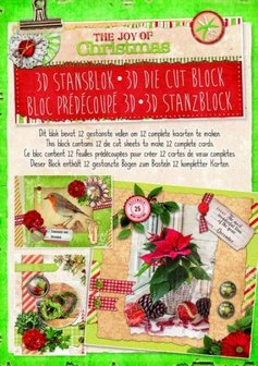Stansblok The Joy of Christmas A4 p/12vel