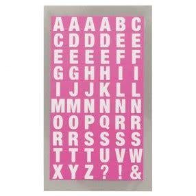 Stickers roze ABC vierkant 0.9x1cm p/240st