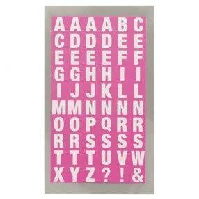 Stickers roze ABC vierkant 0.9x1cm p/60st