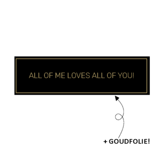 Stickers mint all of me loves all of you 21x67mm p/20st