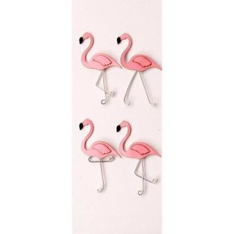 Stickers Flamingo mini 2x4.3cm p/set