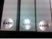 Stickers zilver KADO roze p/500st