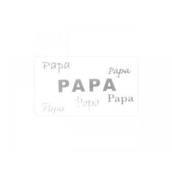 Stickers papa multi 35x20mm p/20st wit