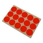 Stickers rood 50mm p/144st op vel