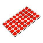 Stickers rood 19mm p/1280st op vel