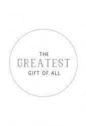 Stickers the greatest gift of all 43mm p/10st wit
