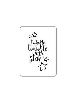 Stickers twinkle twinkle wit 32x43mm p/10st