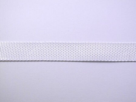 Tassenband wit 25mm p/mtr Polypropylene 