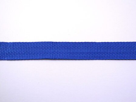 Tassenband kobalt blauw 25mm p/mtr Polypropylene