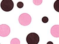 Vloeipapier roze/zwart 50x75cm p/12vel stip 
