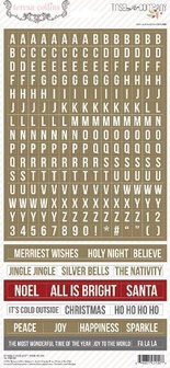 Word stickers Tinsel &amp; Company p/244st Teresa Collins