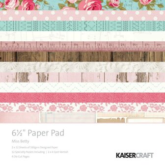 Paper pad Miss Betty 16.5x16.5cm p/set