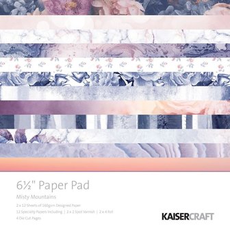 Paper pad misty mountains 16.5x16.5cm p/set