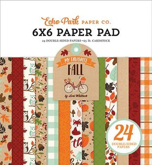 Paper pad 15x15cm My Favorite Fall p/24vel