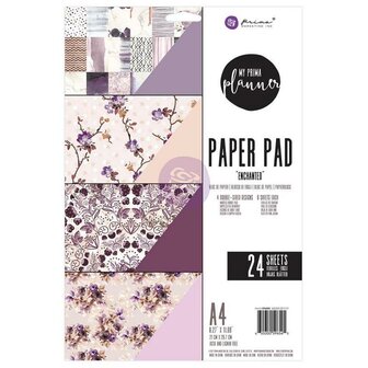 Paper pad Enchanted A4 p/24vel my planner paars