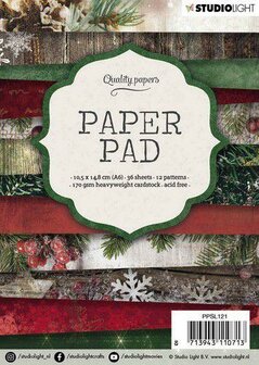 Paper pad nr.121 A6 p/set rood/groen