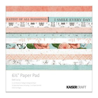 Paper pad ooh la la! 16.5x16.5cm p/set