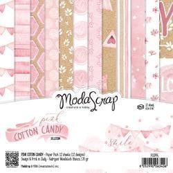 Paper pad 30.5x30.5cm Pink Cotton candy p/12vel