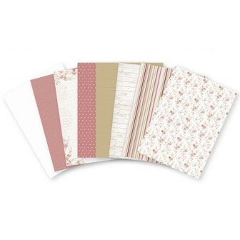 Paper pad A4 pink petals p/12vel