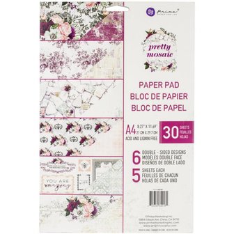 Paper pad Pretty Mosaic A4 p/30vel