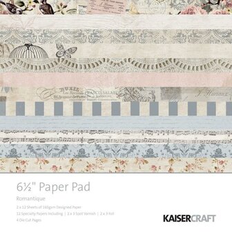 Paper pad Romantique 16.5x16.5cm p/set