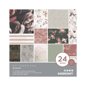 Paper pad Rosabella 16.5x16.5cm p/set