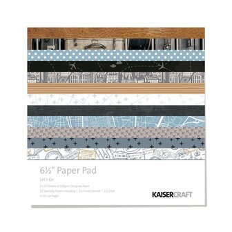 Paper pad Let&#039;s go 16.5x16.5cm p/set