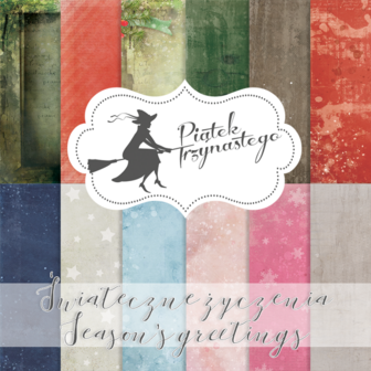 Paper pad Season&#039;s greetings 30.5x30.5cm p/6vel