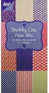 Paper pad 15x30cm Shabby Chic p/24vel