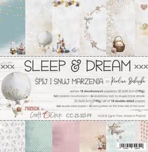 Paper pad Sleep &amp; dream 20.3x20.3cm p/set