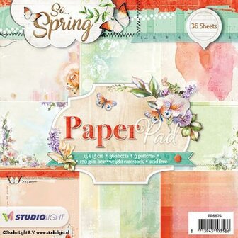 Paper pad nr.75 So Spring 15x15cm p/36vel