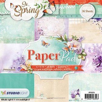 Paper pad  nr.76 So Spring 15x15cm p/36vel