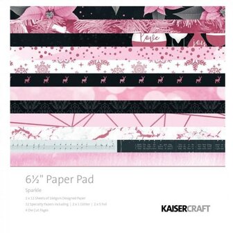 Paper pad Sparkle 16.5x16.5cm p/set