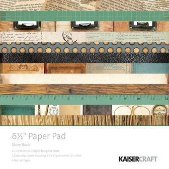 Paper pad story book 16.5x16.5cm p/set