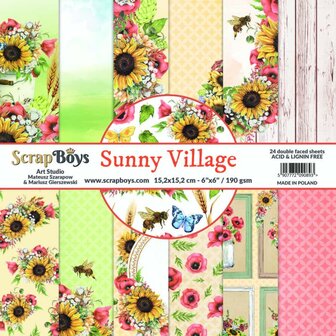 Paper pad 15x15cm Sunny village p/24vel