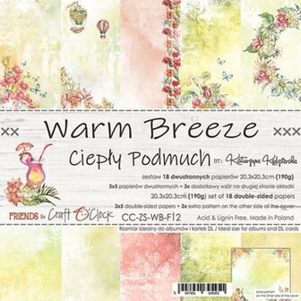 Paper pad Warm Breeze 20.3x20.3cm p/set