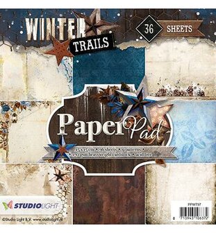 Paper pad nr.97 Winter trails 15x15cm p/36vel
