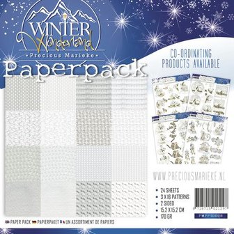 Paper pad Winter Wonderland 15x15cm p/set