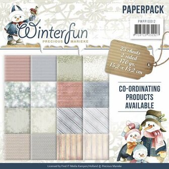 Paper pad Winterfun 15x15cm p/set