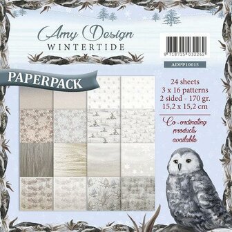 Paper pad Wintertide 15x15cm p/set