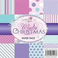 Paper pad Wintry Christmas 15x15cm p/36vel