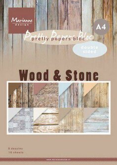 Paper pad A4 Wood Stone p/set