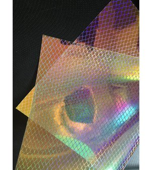 Omslag notitieboekje Gaas 20x34cm p/vel Jelly holografisch